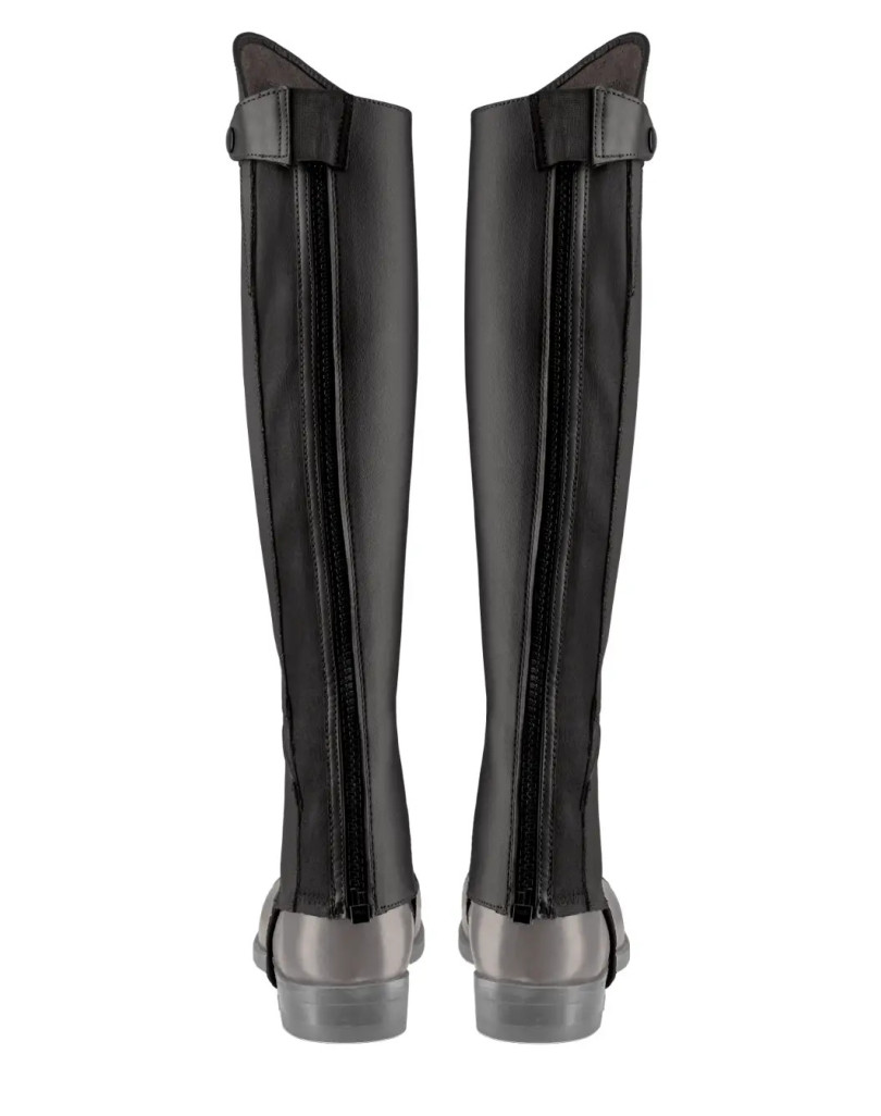 Mini Chaps Ego7 Lyra Noir – Cuir Premium Et E-Tex Hydrofuge, Confort Optimal Pour L’Équitation