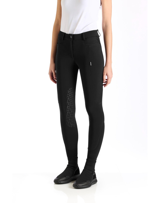 Pantalon d'équitation femme Jumping Ribbed Breeches| Grip EGO7 pour le saut d'obstacles