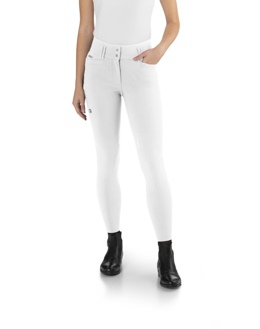 Pantalon d'équitation femme EGO7 Jumping CA - Taille haute V-cut