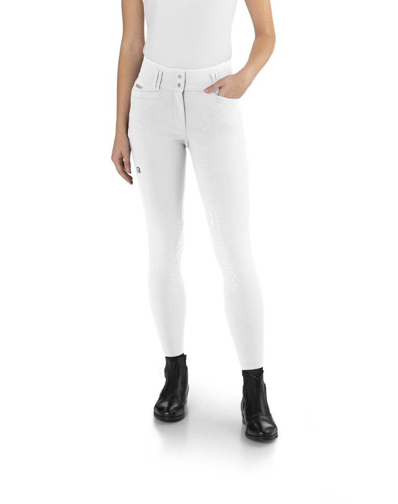 Pantalon d'équitation femme EGO7 Jumping CA - Taille haute V-cut