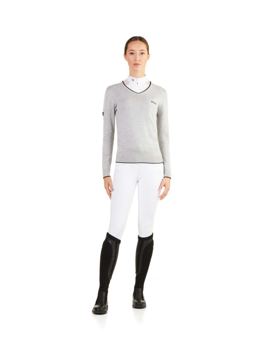 Pull col V femme EGO7 Vic - Confort et élégance après l'équitation