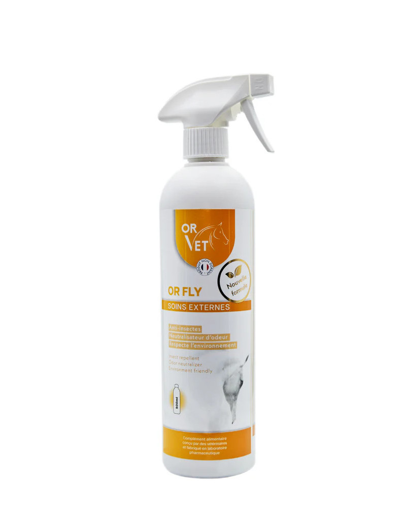 OR FLY - Spray anti-insectes naturel pour chevaux