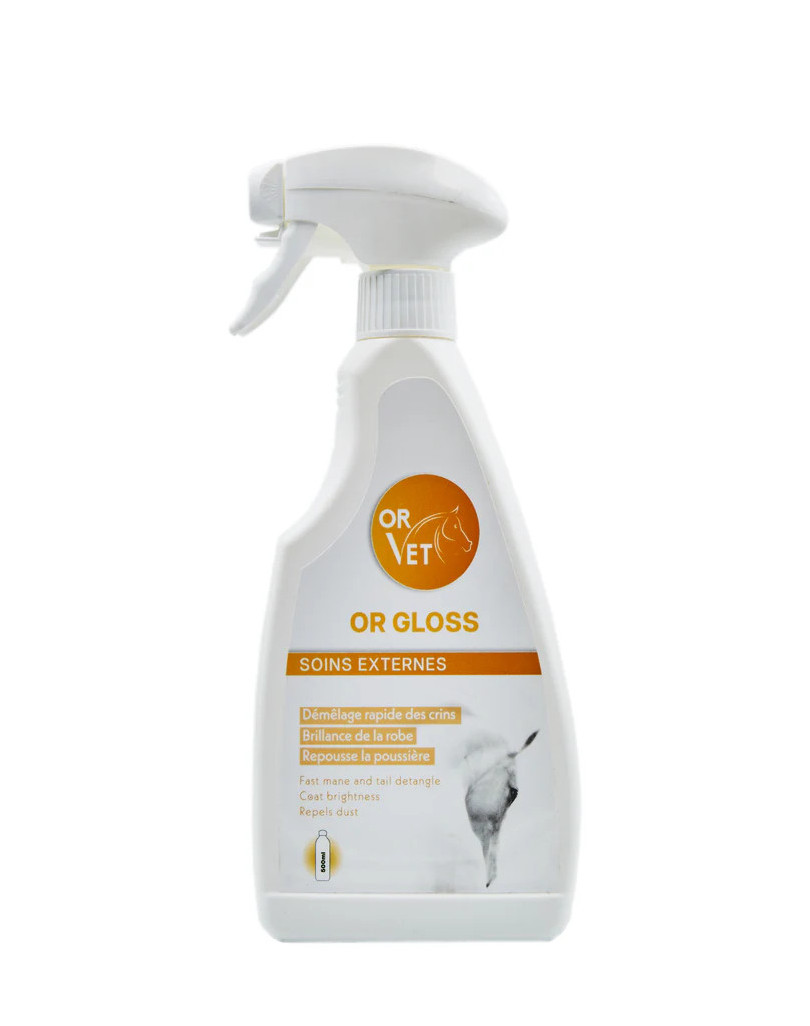 OR GLOSS - Spray brillance et démêlant pour chevaux